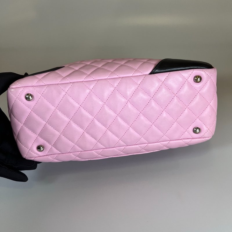 CHANEL 康朋單肩包粉 保卡款9開-4