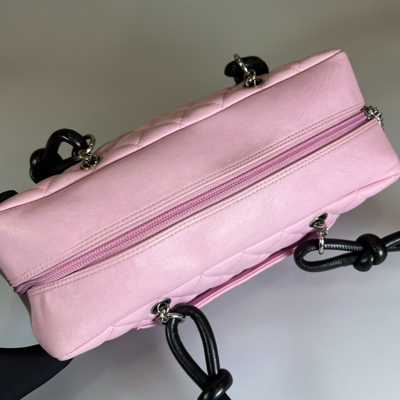 CHANEL 康朋單肩包粉 保卡款9開-6