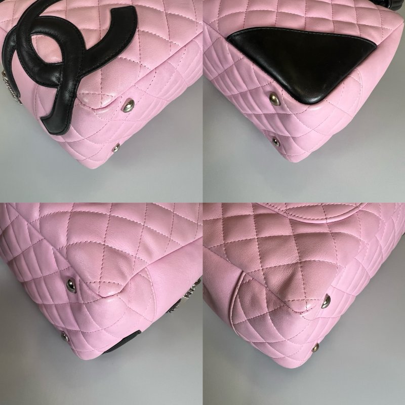 CHANEL 康朋單肩包粉 保卡款9開-8