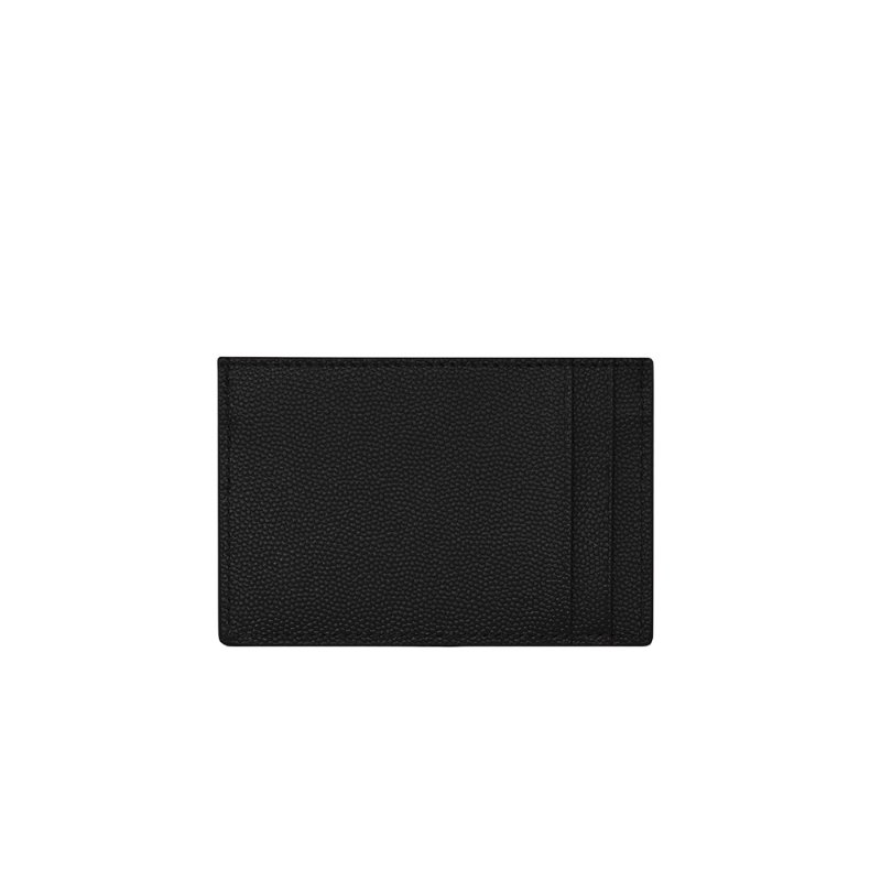 Yves Saint Laurent Uptown Flap Card Holder for Women in Black - 582305-1GF0J-1000-2