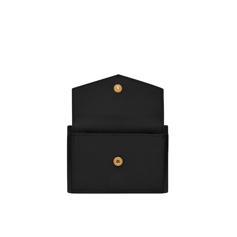 Yves Saint Laurent Uptown Flap Card Holder for Women in Black - 582305-1GF0J-1000-3