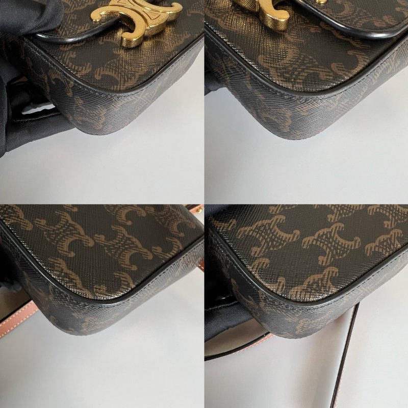 CELINE W-RG-2292 凱旋門老花小廢包-9