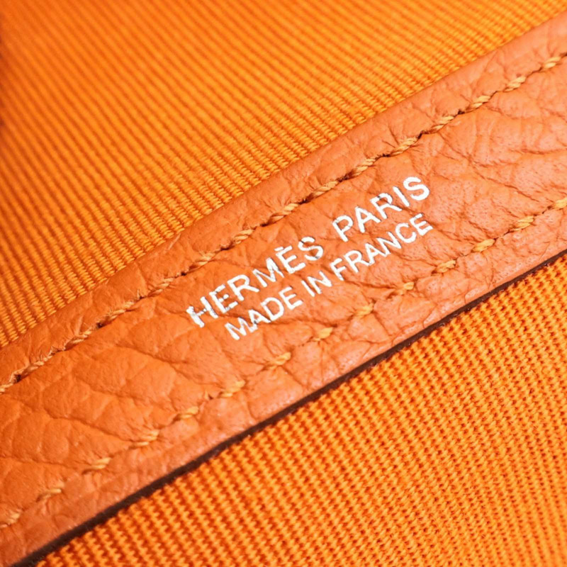 橘色 帆布 Garden Party 36 手提包 R刻【HERMES 愛馬仕】-3