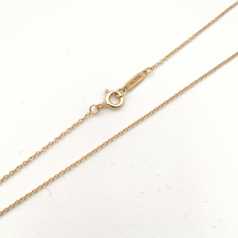 TIFFANY&CO TiffanyKeys皇冠鑰匙項鏈中號半鑽18K玫瑰金/鑽石-3