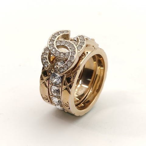 CHANEL 合金25P三合一戒指54