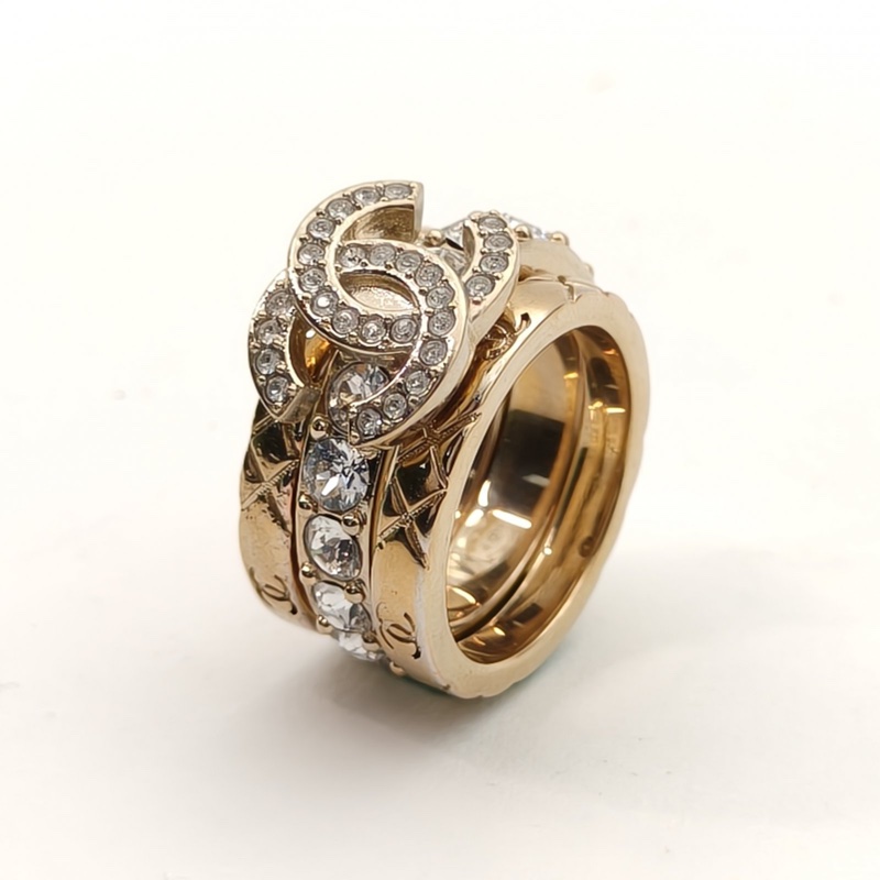 CHANEL 合金25P三合一戒指54-0