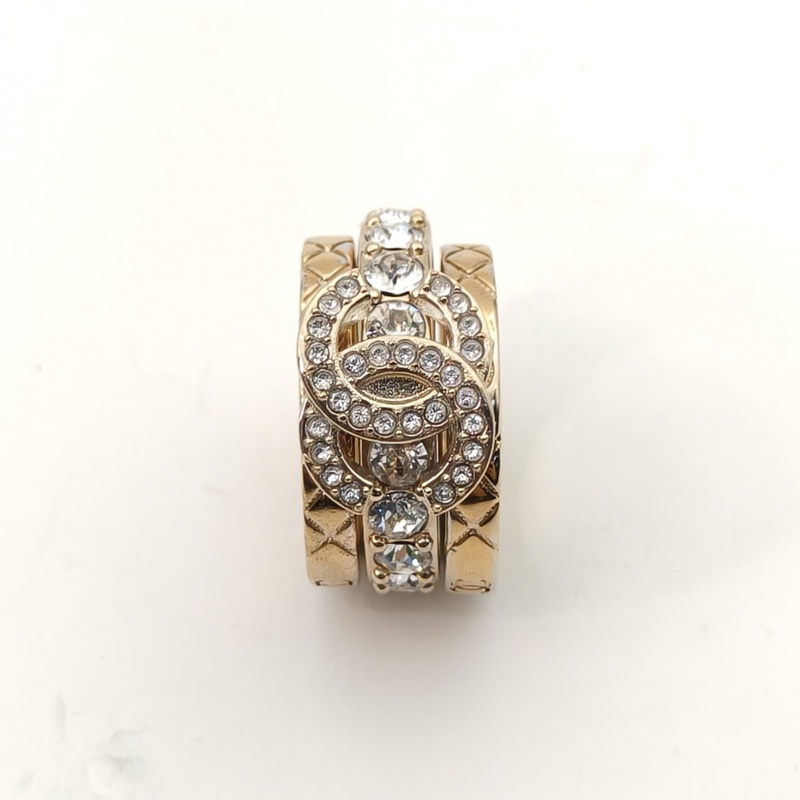 CHANEL 合金25P三合一戒指54-1