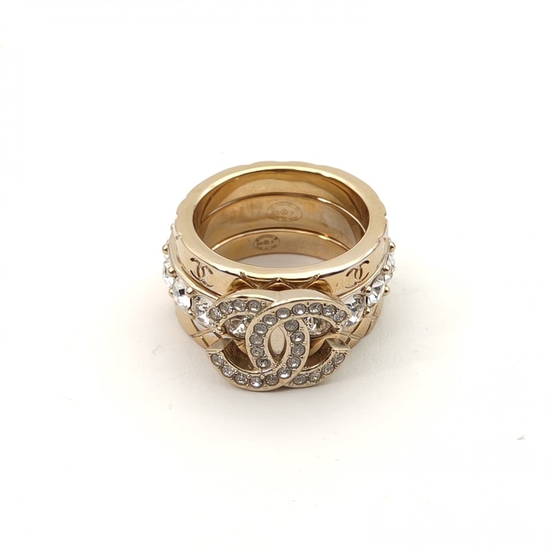 CHANEL 合金25P三合一戒指54-2