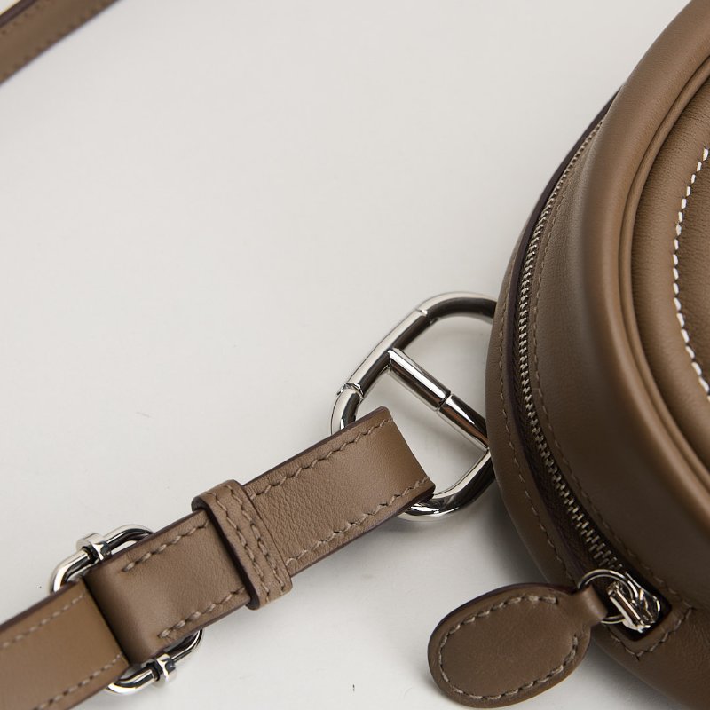 Hermès in the loop豬鼻子腰包 大象灰銀扣-2
