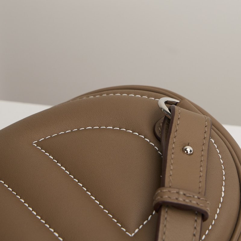 Hermès in the loop豬鼻子腰包 大象灰銀扣-7