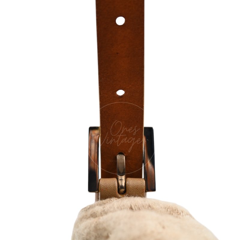 中古 芬迪 Fendi 米色 Beige  Zucca Baguette 法棍包 羊毛與皮革-24