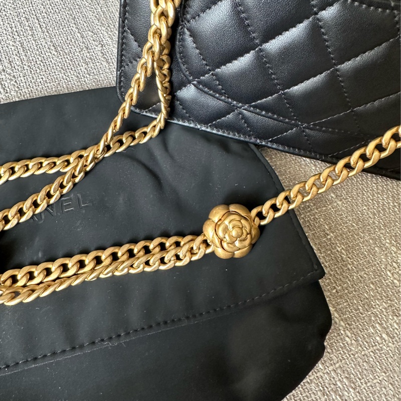 Chanel woc 山茶花調節扣🖤容量大好裝 只揹一次幾乎全新-2