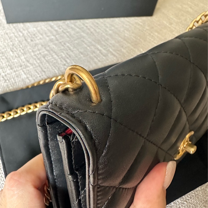 Chanel woc 山茶花調節扣🖤容量大好裝 只揹一次幾乎全新-23