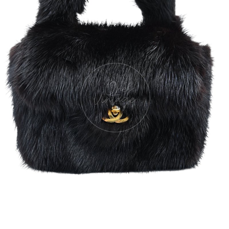 中古 香奈兒 Chanel 貂毛 Mink Fur 手袋-31