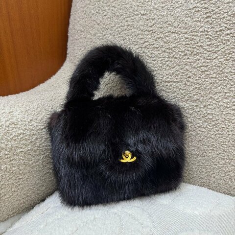 中古 香奈兒 Chanel 貂毛 Mink Fur 手袋