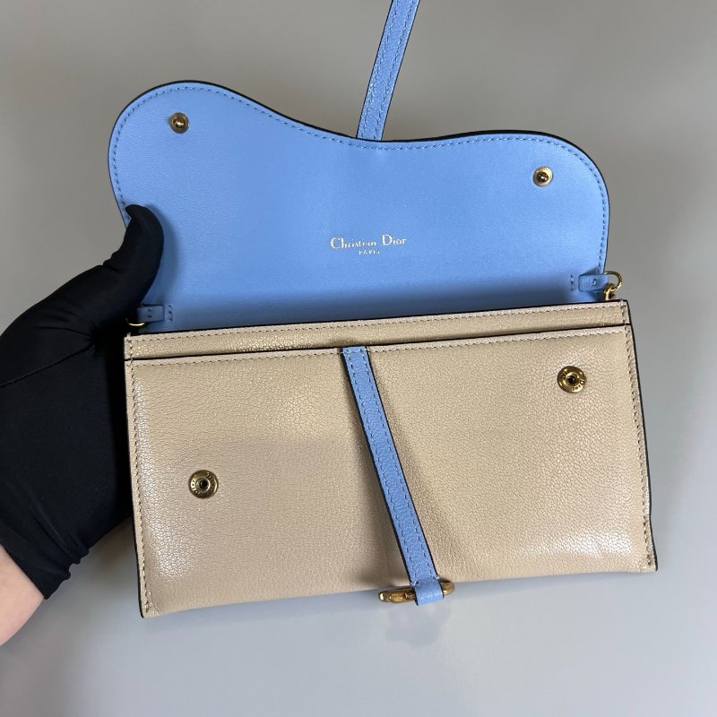 DIOR  拚色馬鞍兩用包-4