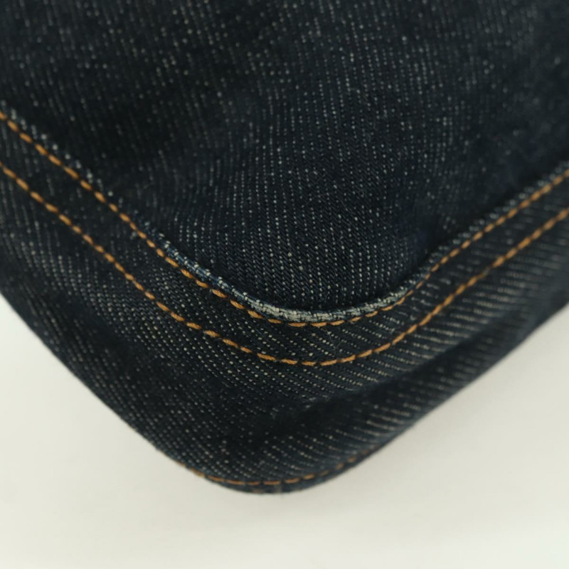 【日本直送】FENDI Mamma Baguette 單肩包 牛仔藍 海軍藍 銀色 正品 am11393V-16