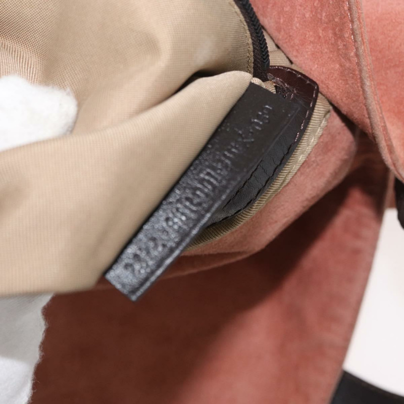 【日本直送】FENDI Mamma Baguette 單肩包 粉紅銀色麂皮 正品 176353A-11