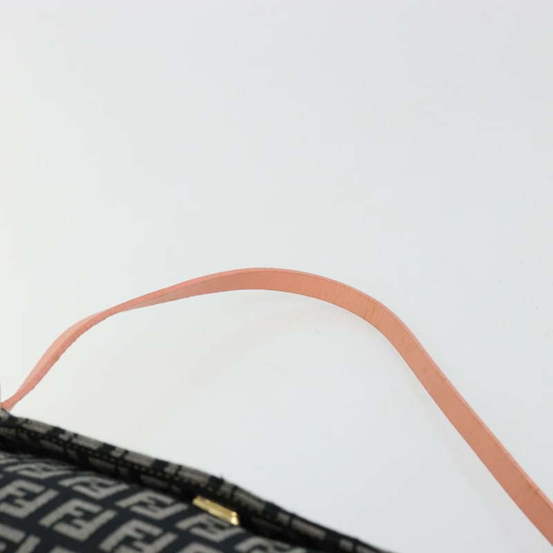 【日本直送】FENDI Zucchino帆布單肩包 黑色 金色 正品 176217A-7