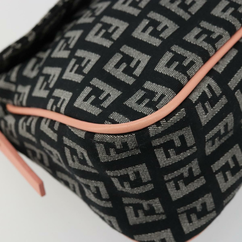 【日本直送】FENDI Zucchino帆布單肩包 黑色 金色 正品 176217A-13