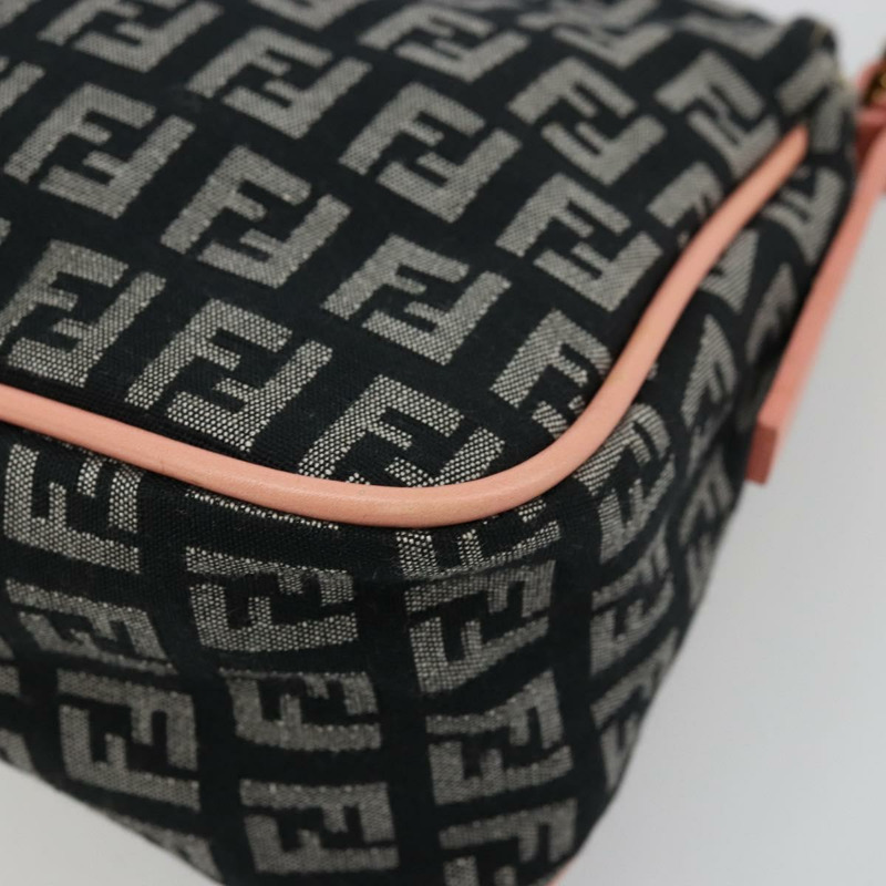 【日本直送】FENDI Zucchino帆布單肩包 黑色 金色 正品 176217A-14