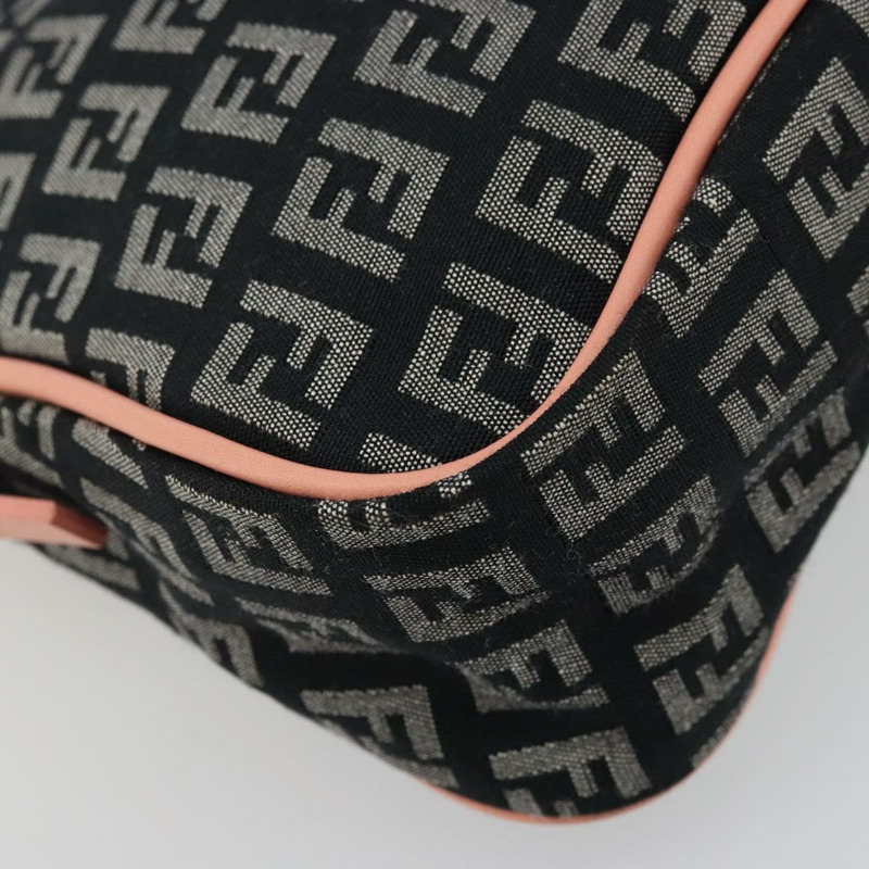 【日本直送】FENDI Zucchino帆布單肩包 黑色 金色 正品 176217A-15