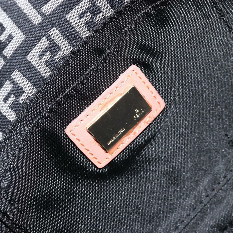 【日本直送】FENDI Zucchino帆布單肩包 黑色 金色 正品 176217A-17