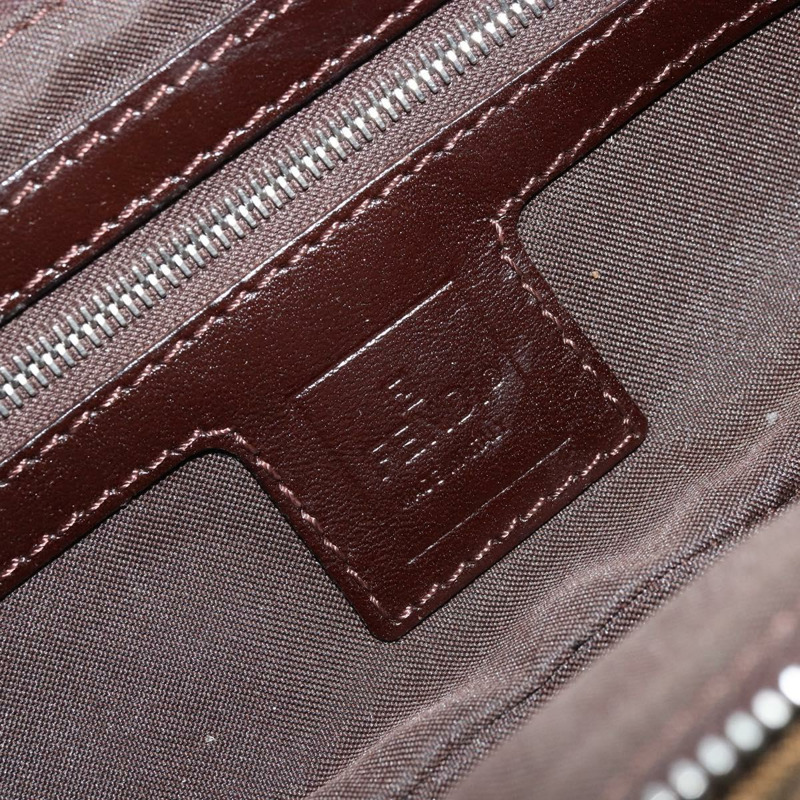 【日本直送】FENDI Zucca帆布Mamma Baguette手袋 棕色/黑色 正品 176365-20