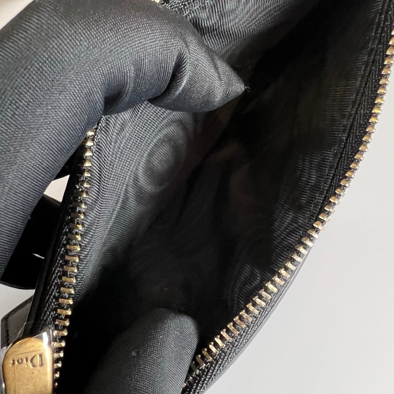 DIOR  黑皮革WOC包-8