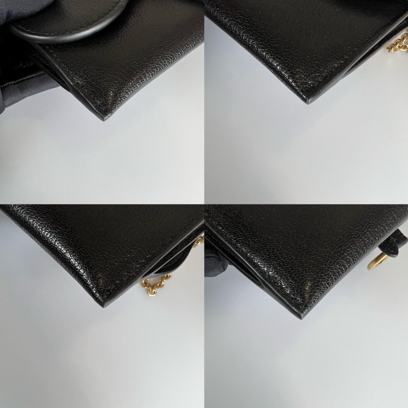 DIOR  黑皮革WOC包-11
