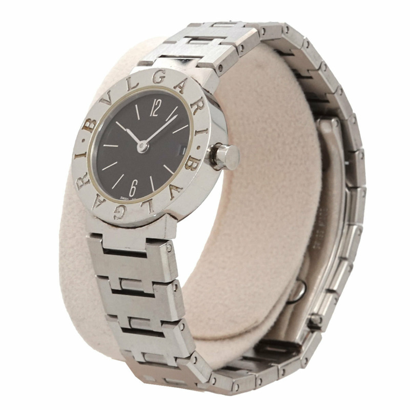 寶格麗 BB23SS 女士腕錶，日期顯示，黑色石英錶-1