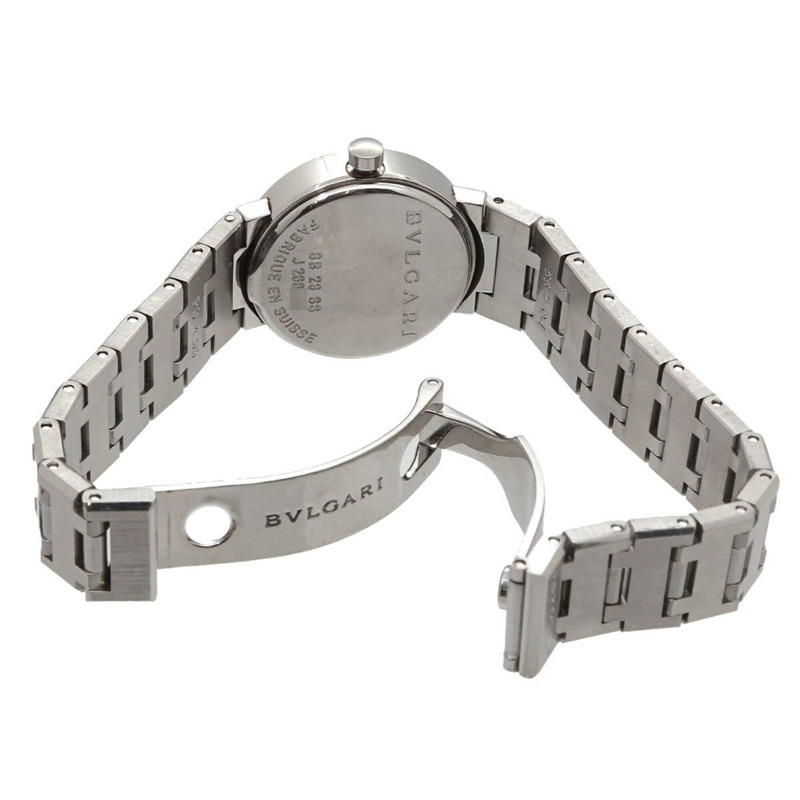 寶格麗 BB23SS 女士腕錶，日期顯示，黑色石英錶-3