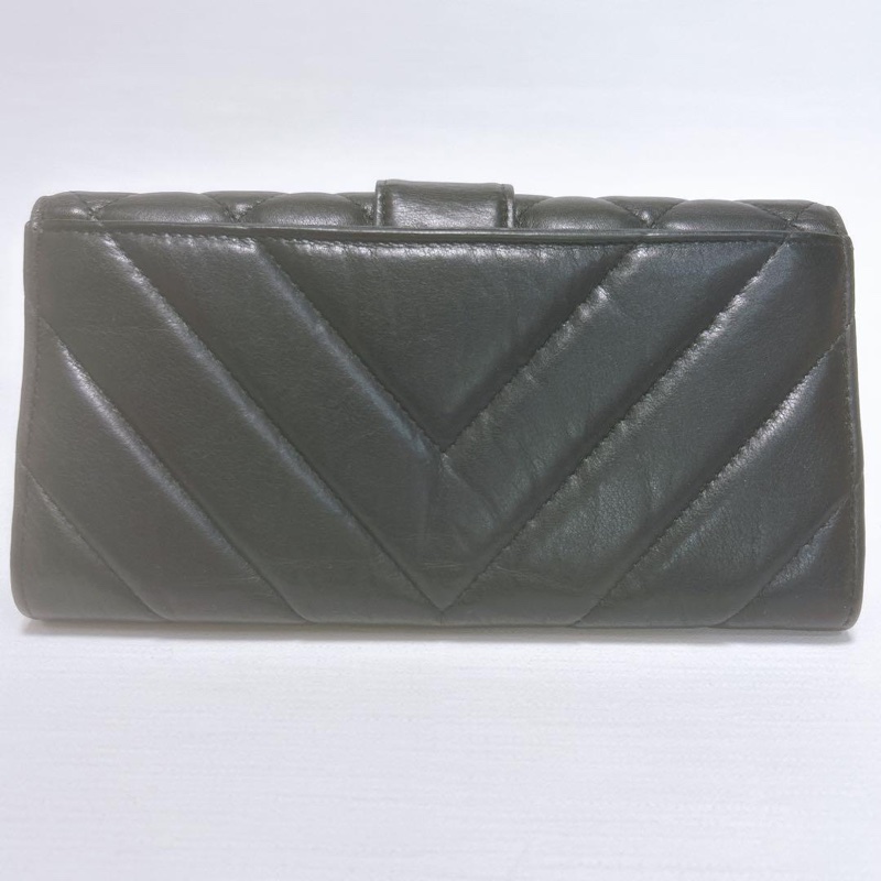 🌷Chanel 鎖釦造型菱格長夾錢包｜經典花紋✦fufu style 精品✦ 氣質款｜皮夾.錢包-2