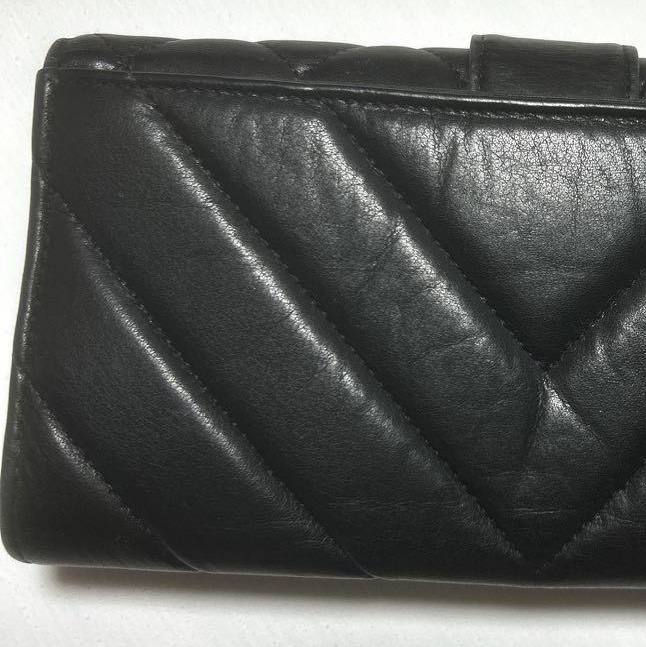 🌷Chanel 鎖釦造型菱格長夾錢包｜經典花紋✦fufu style 精品✦ 氣質款｜皮夾.錢包-8