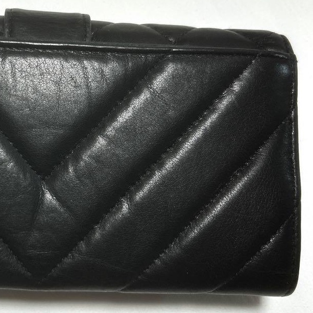 🌷Chanel 鎖釦造型菱格長夾錢包｜經典花紋✦fufu style 精品✦ 氣質款｜皮夾.錢包-10