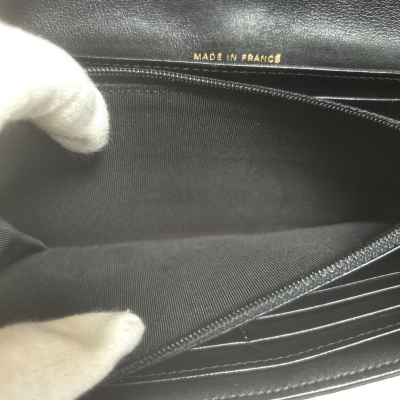 🌷Chanel 鎖釦造型菱格長夾錢包｜經典花紋✦fufu style 精品✦ 氣質款｜皮夾.錢包-28