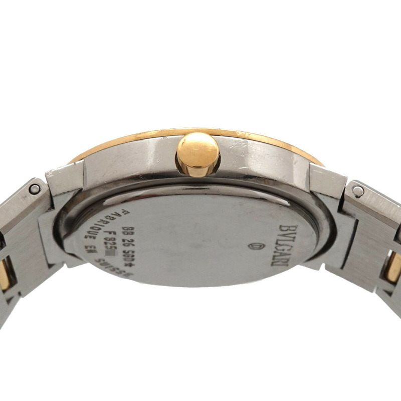 寶格麗 BB26SGD 女士腕錶，日期顯示，黑色 YG 黃金石英錶-5