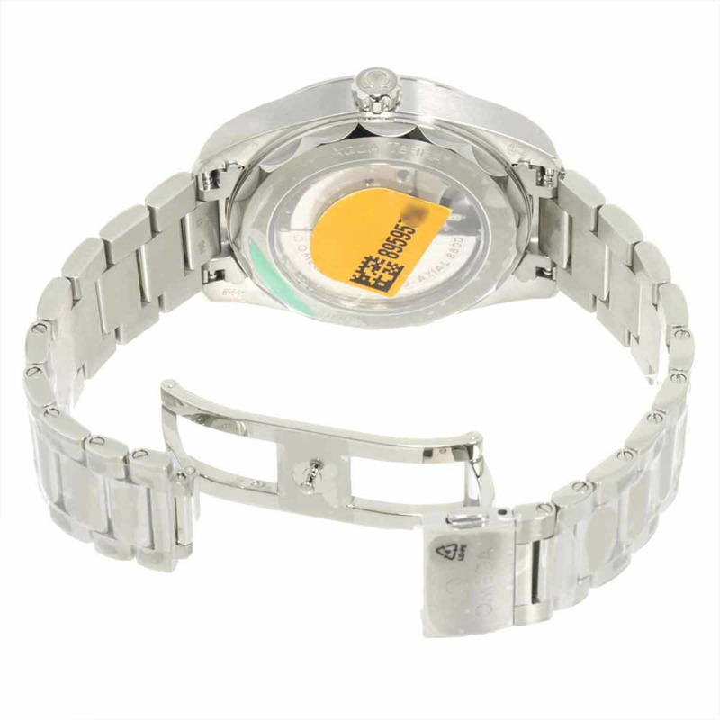 歐米茄海馬系列同軸Aqua Terra 220 10 38 20 52 001 11P 鑲鑽男錶，銀色，自動上鍊，附日期顯示。-4