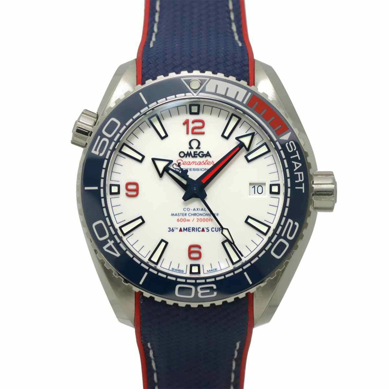 歐米茄海馬系列海洋宇宙600米美洲杯限量版腕錶 215 32 43 21 04 001（全球限量2021枚）男士腕錶 白色自動機械錶-0