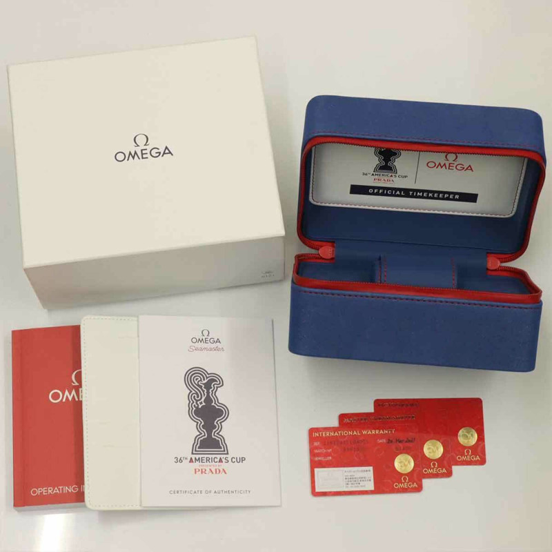 歐米茄海馬系列海洋宇宙600米美洲杯限量版腕錶 215 32 43 21 04 001（全球限量2021枚）男士腕錶 白色自動機械錶-1