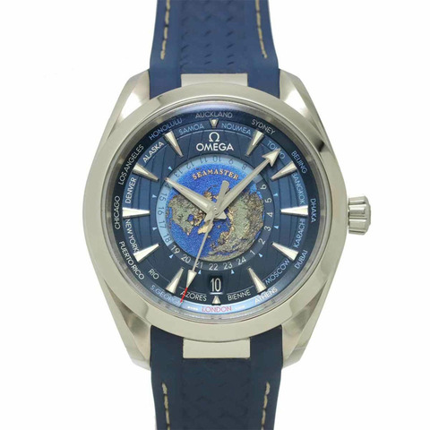 歐米茄海馬系列Aqua Terra GMT世界時大師同軸腕錶220 12 43 22 03 001 男士腕錶 日期顯示 自動上鍊