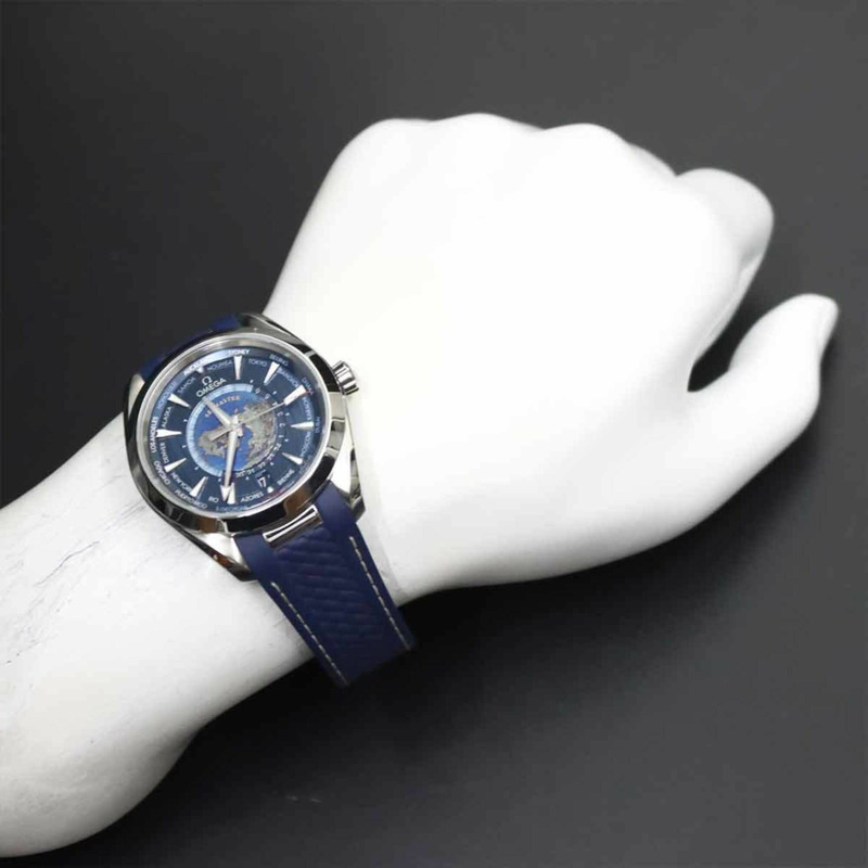 歐米茄海馬系列Aqua Terra GMT世界時大師同軸腕錶220 12 43 22 03 001 男士腕錶 日期顯示 自動上鍊-3