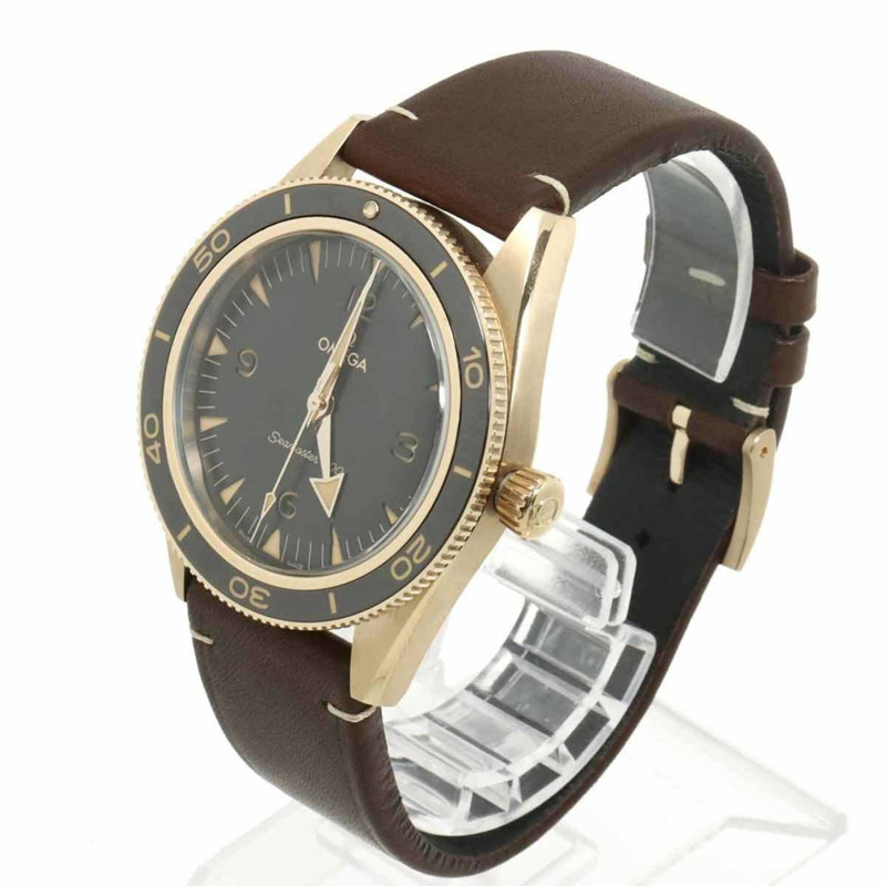 歐米茄海馬300公尺至臻天文台錶 234 92 41 21 10 001 男士腕錶 黑色 9KBG 青銅金 自動上鍊-2