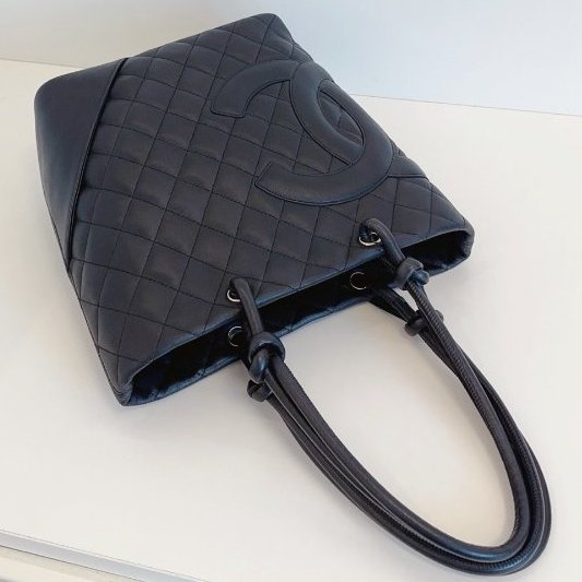 香奈兒/Chanel So black康鵬黑武士菜籃子 小號-3