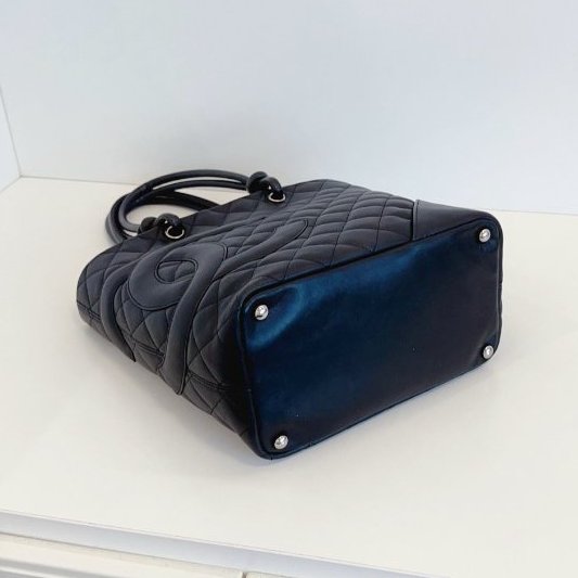 香奈兒/Chanel So black康鵬黑武士菜籃子 小號-4