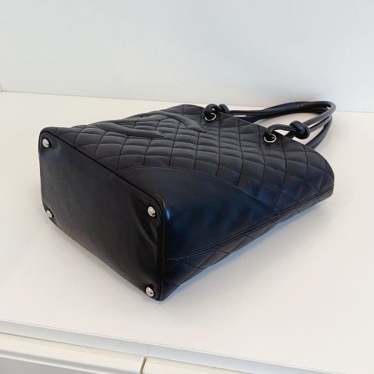 香奈兒/Chanel So black康鵬黑武士菜籃子 小號-9