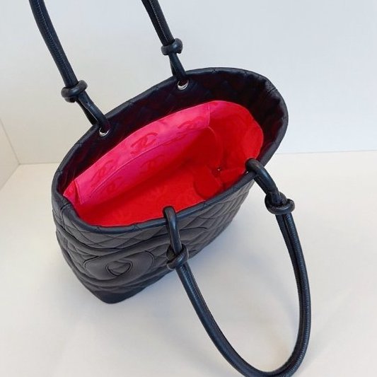 香奈兒/Chanel So black康鵬黑武士菜籃子 小號-10