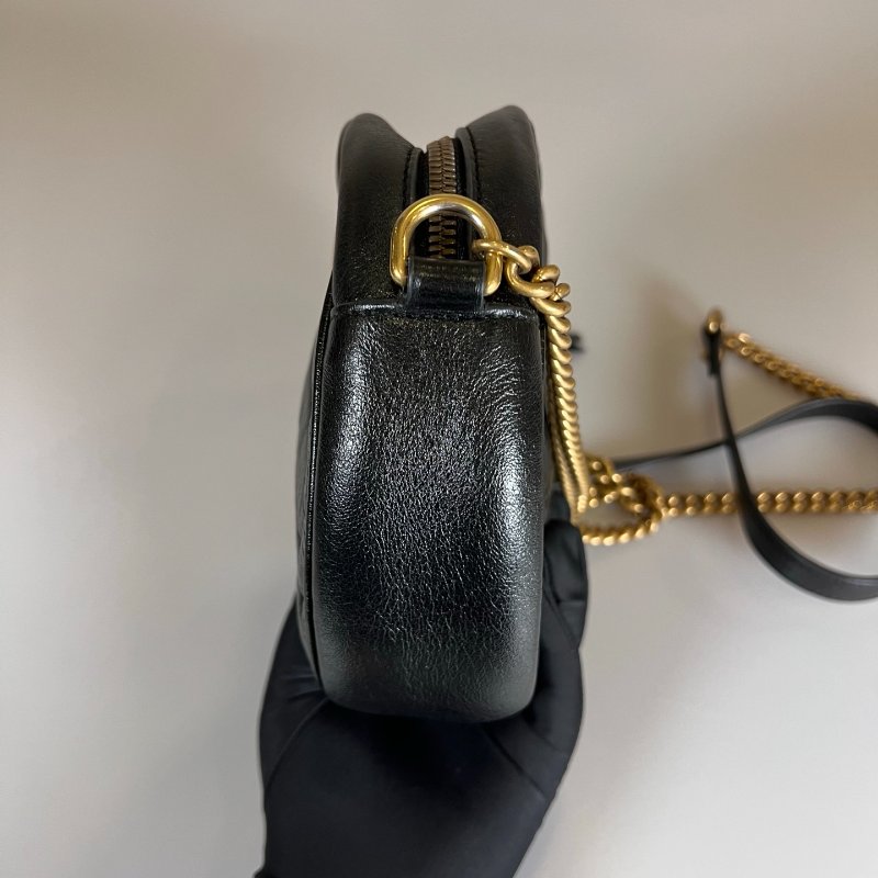 GUCCI 550154  黑MARMONT圓餅包-2