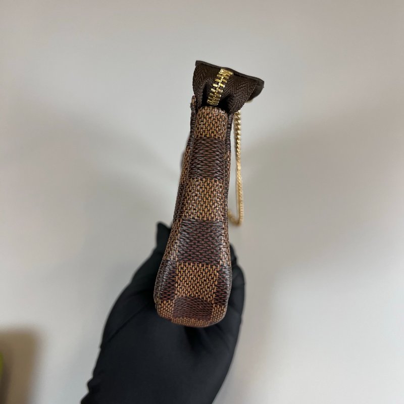 LV N58009 棕棋盤格麻將包 MINI-3