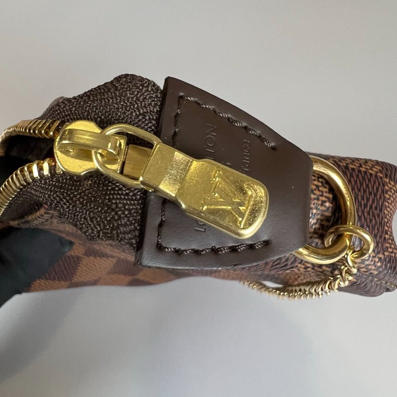 LV N58009 棕棋盤格麻將包 MINI-6